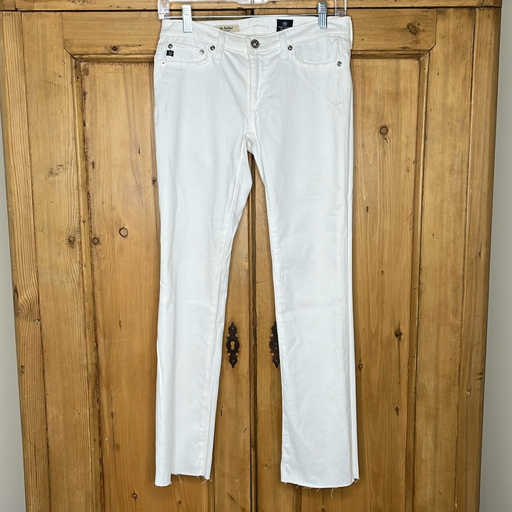 AG White The Ballad Slim Boot Pants